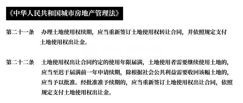 房屋土地使用權到期后怎么辦