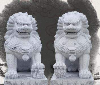 廠房門口放什么招財 石雕獅子